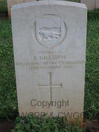 Dar Es Salaam War Cemetery - Gillespie, J